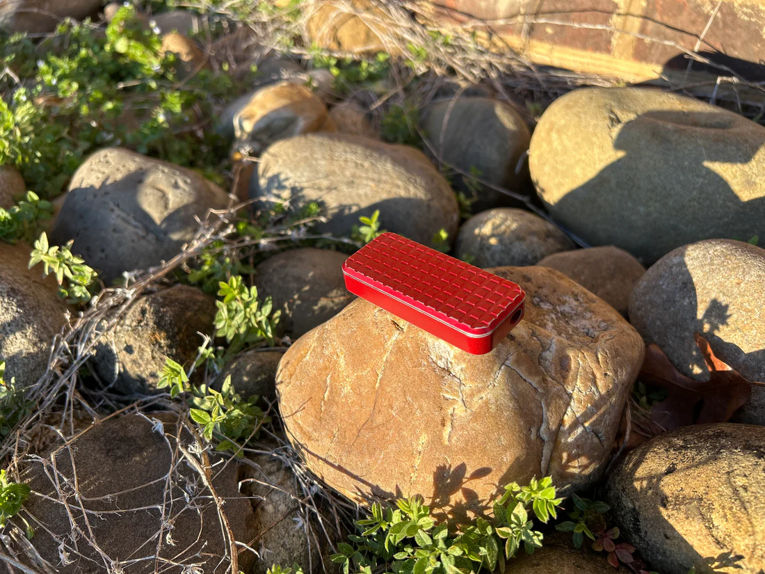 Rivery MFG Zero Utility Knife – Grenade Pattern, 6061 Aluminum, Retractable Blade – Made in USA