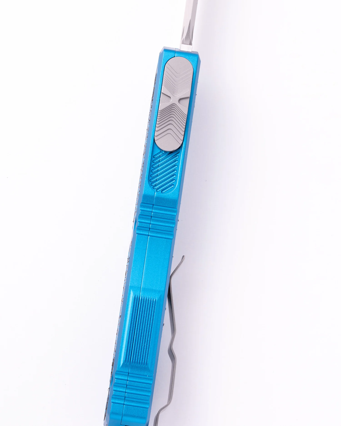 Microtech Scarab II Gen III Blue, 3.8 inch M390MK Dagger Blade, Automatic OTF, Made in USA (1180-10BL)