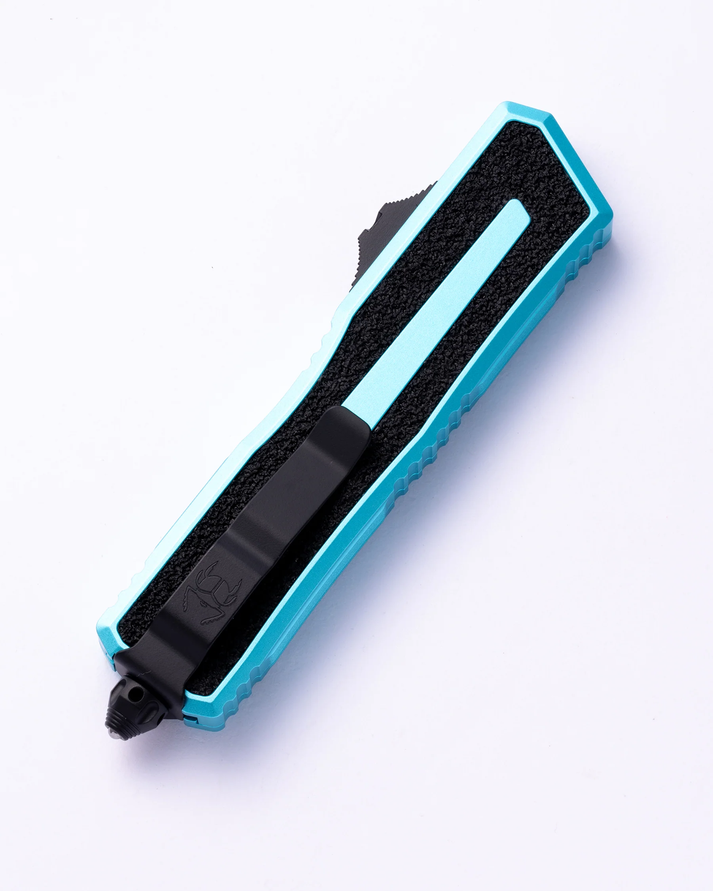 Microtech Scarab II Gen III Turquoise, 3.8 inch M390MK Dagger Blade, Automatic OTF, Made in USA (1180-1TQ)