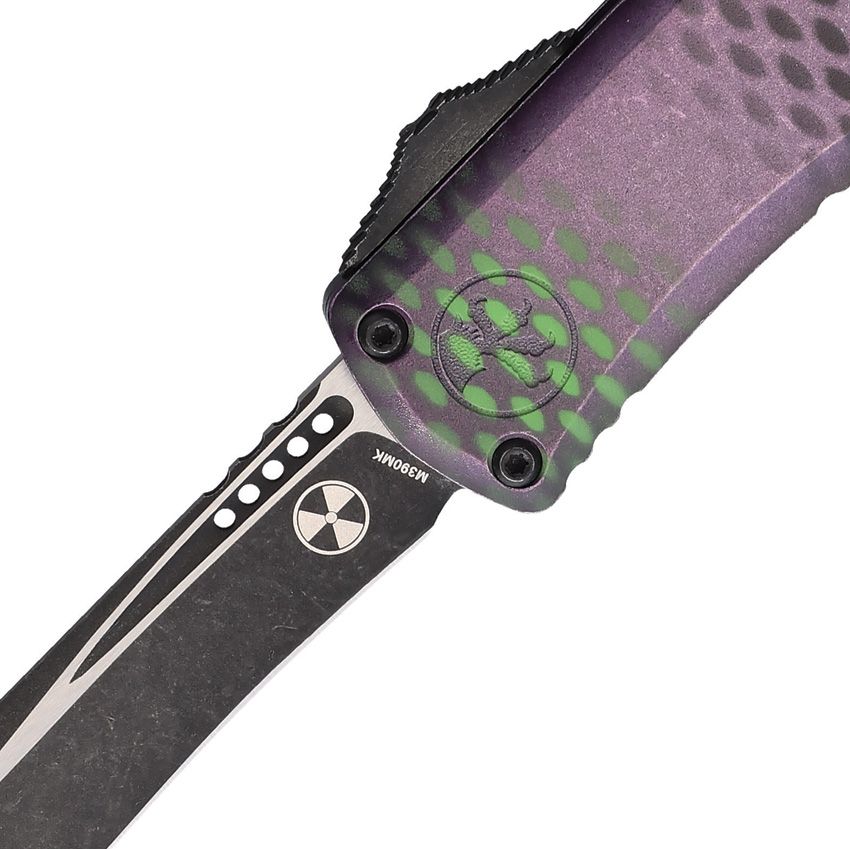Microtech Hera II Auto Mini Recurve Purple Aluminum, 3.0″ M390MK Blade, Made in USA (MCT1705M1PUX51S)