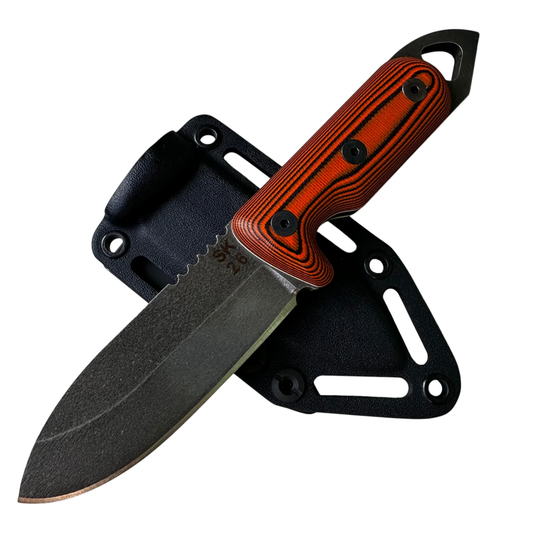 Shed Knives 2026 Journey 3.81" Fixed Blade – Skur Orange G-10, 154CM, Drop Point – Made in USA (SK26JOSO)