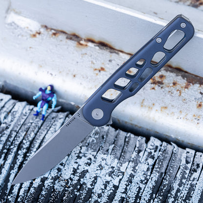 Rockwall V2 Flipper – Skeletonized Edition (Blue Ano Slate / Stonewash / Blackwash) Made in USA