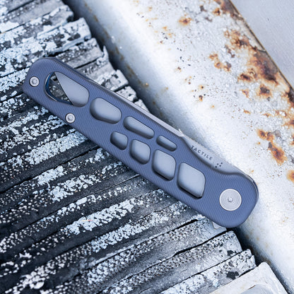 Rockwall V2 Flipper – Skeletonized Edition (Blue Ano Slate / Stonewash / Blackwash) Made in USA