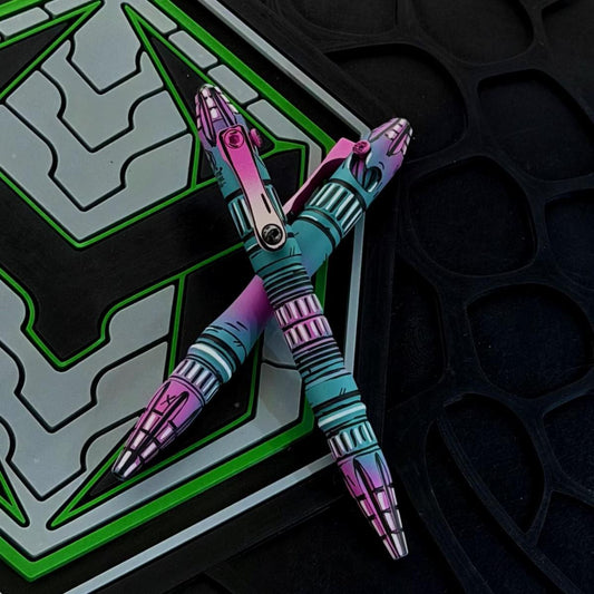 Heretic Thoth Pen – Cel Shade Miami Vice, Titanium – Made in USA (H038-CS-MV)